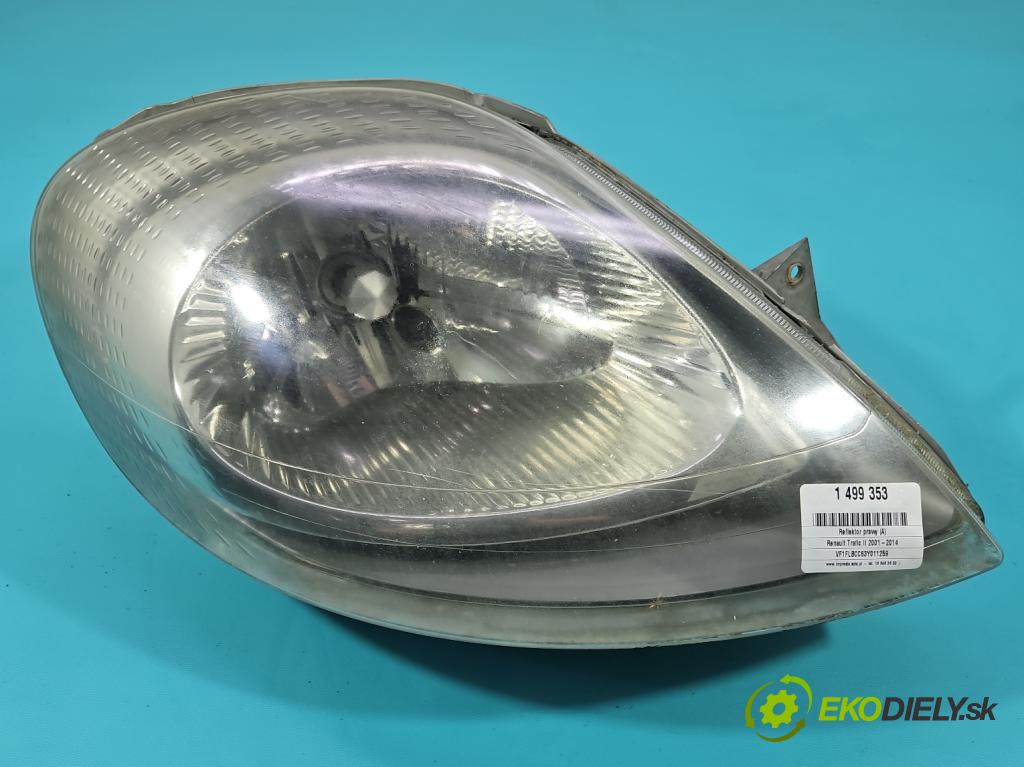 Renault Trafic II 2001-2014 1.9 dci 99 HP manual 73 kW 1870 cm3 5- Reflektor: pravý 7700311372 (Svetlo predné pravé)