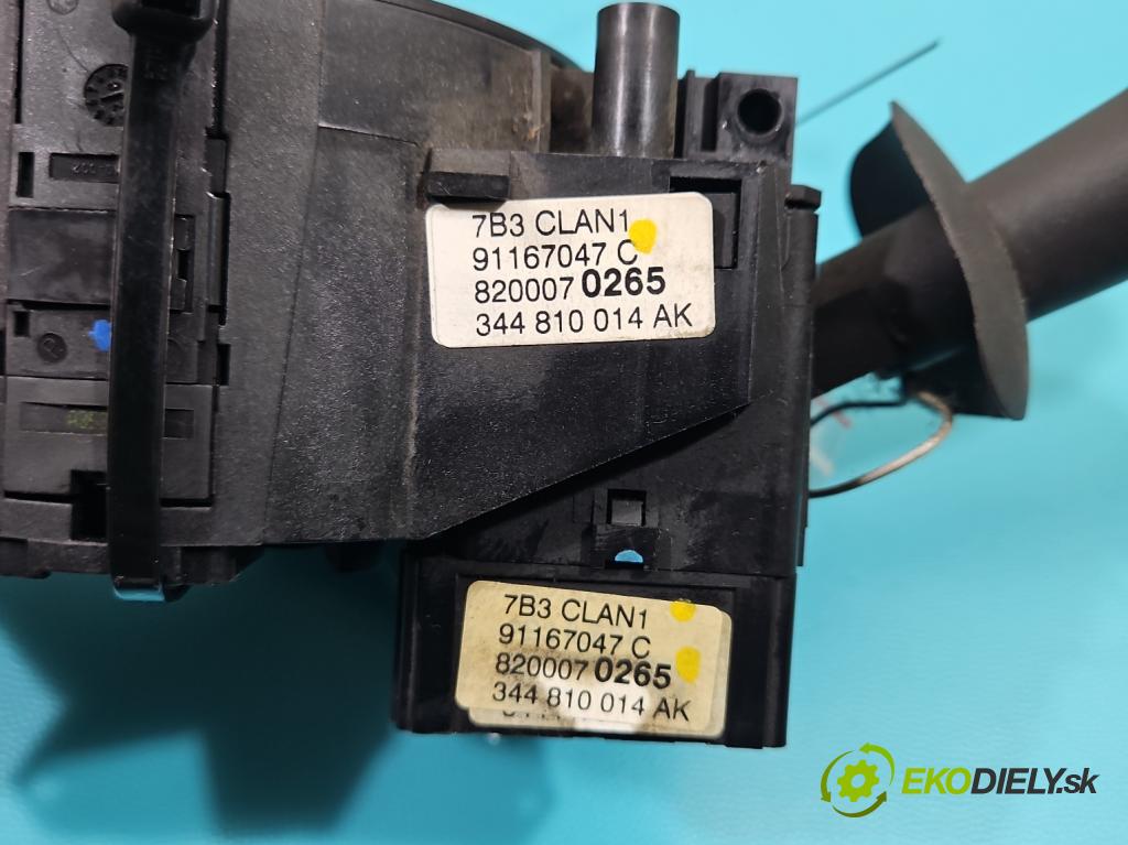 Renault Trafic II 2001-2014 1.9 dci 99 HP manual 73 kW 1870 cm3 5- prepínač komplex: 8200070265 (Prepínacie páčky pod volantom)