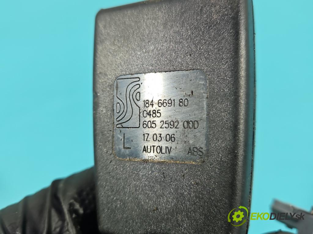 Fiat Punto Grande 1.2 8V 65 HP manual 48 kW 1242 cm3 3- pas bezpečnosť: predné ľavý 605259200D