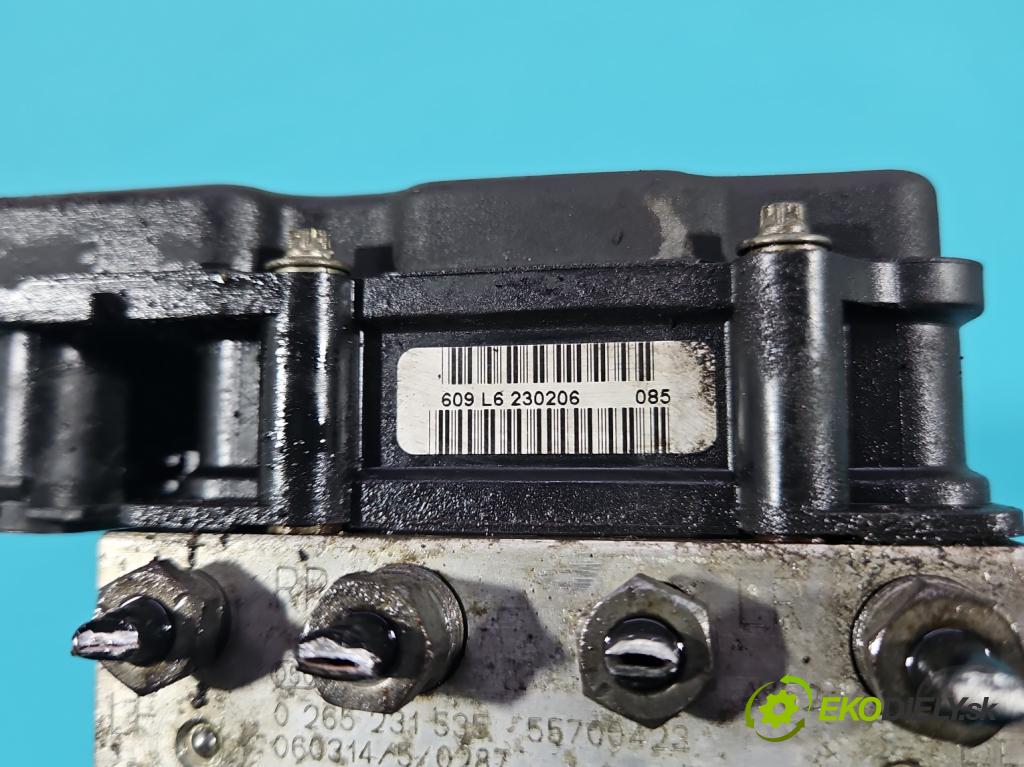 Fiat Punto Grande 1.2 8V 65 HP manual 48 kW 1242 cm3 3- čerpadlo abs 0265231535 (Pumpa ABS)