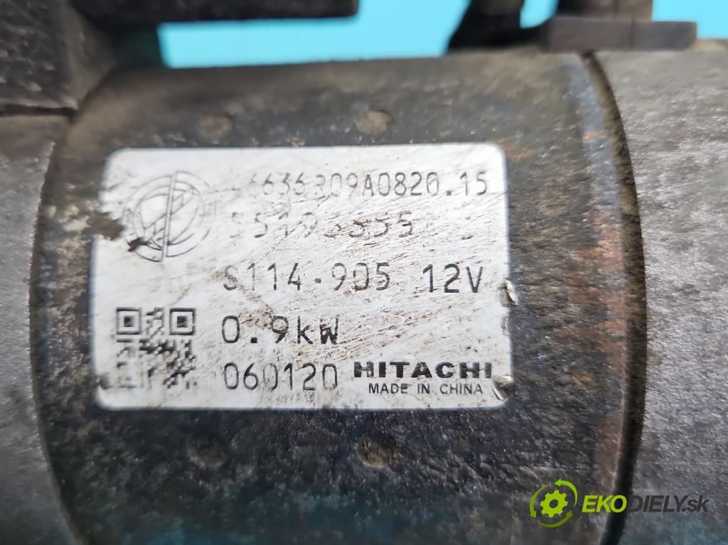 Fiat Punto Grande 1.2 8V 65 HP manual 48 kW 1242 cm3 3- štartér 55193355 (Štartér)