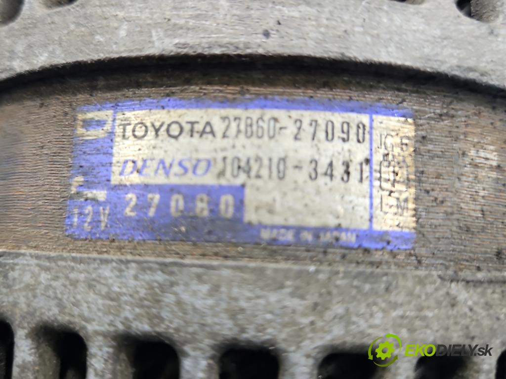 Toyota Corolla Verso II 2004-2009 2.0 D4D 116 HP manual 85 kW 1995 cm3 5- Alternator 27060-27090 (Alternátor)