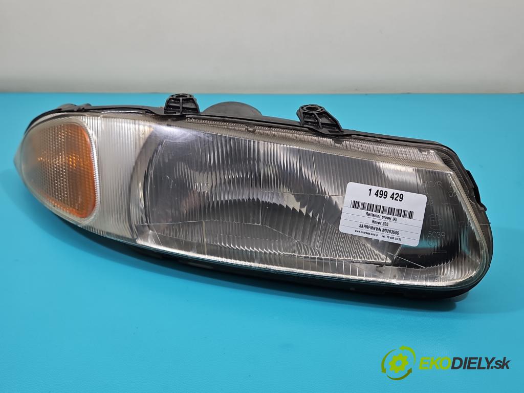 Rover 200 2.0 td 105 HP manual 77 kW 1994 cm3 3- Reflektor: pravý  (Svetlo predné pravé)