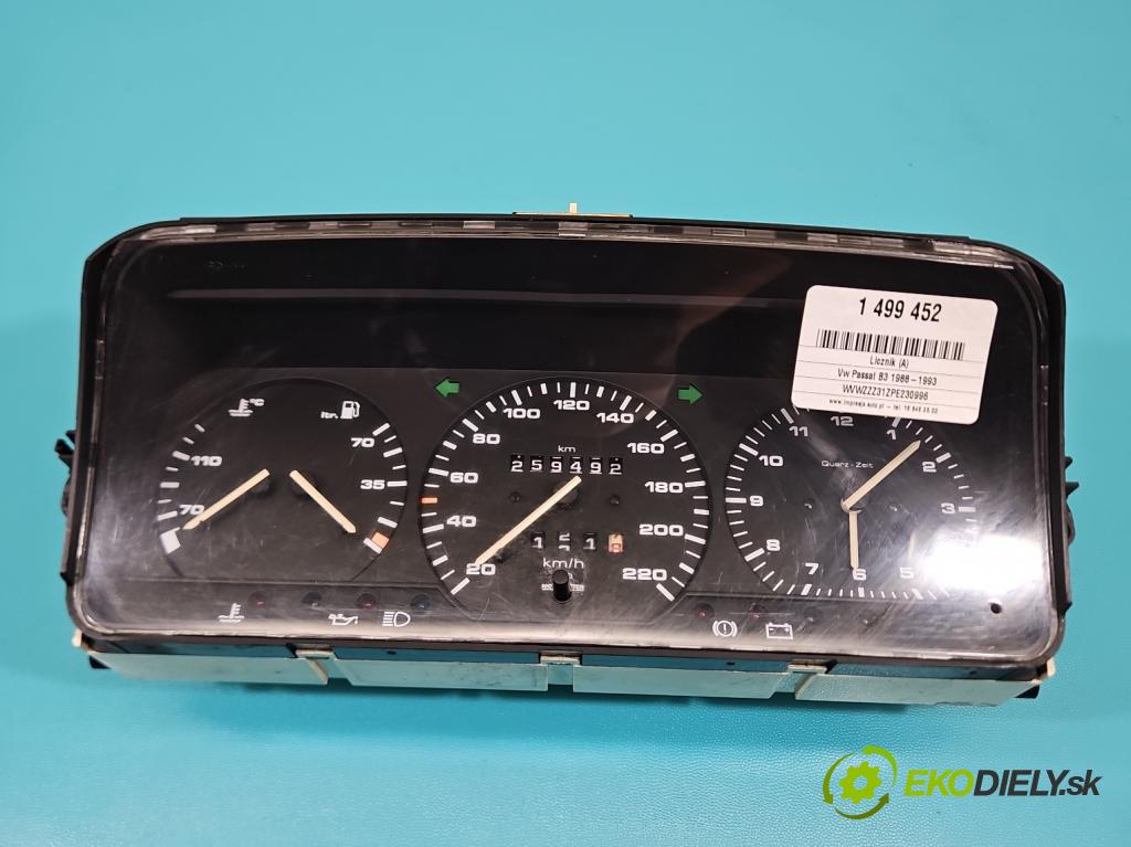 Vw Passat B3 1988-1993 1.8 90 HP manual 66 kW 1781 cm3 4- prístrojovka/ budíky  (Prístrojová doska)
