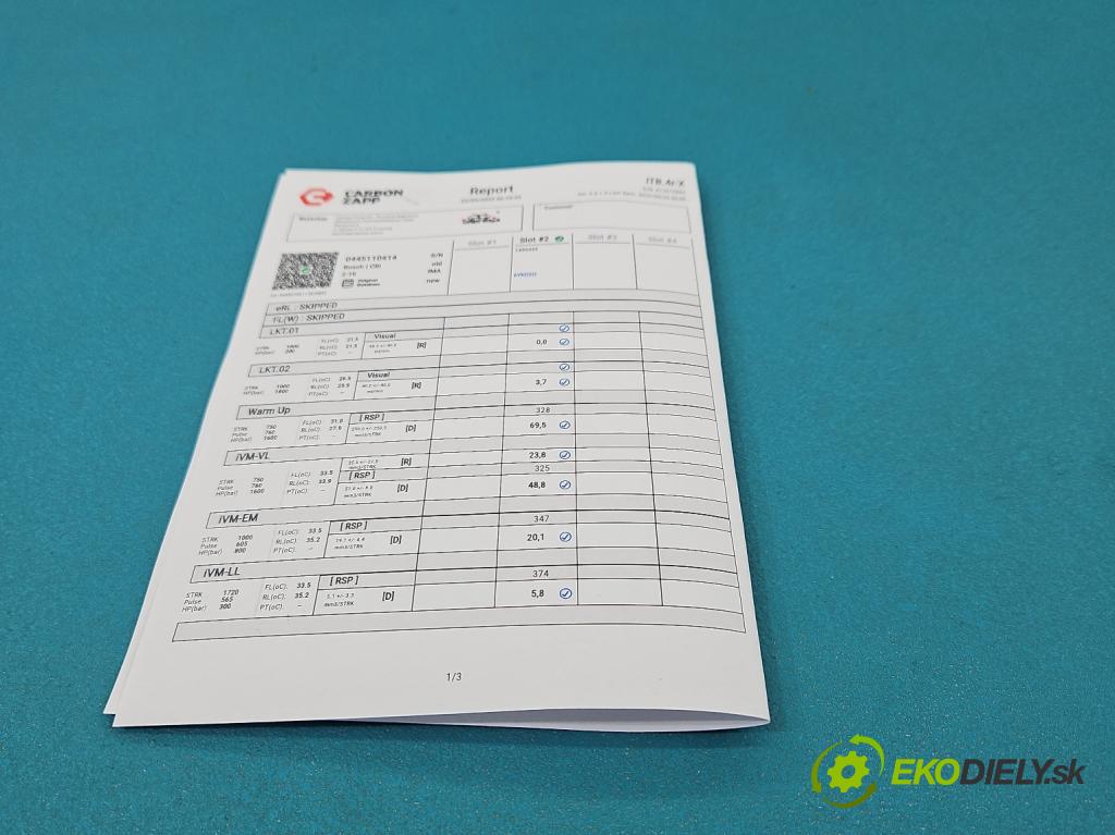 Nissan Qashqai I J10 2006-2013 1.6 dci 131 HP manual 96 kW 1598 cm3 5- vstrek 0445110414 (Vstrekovač paliva)