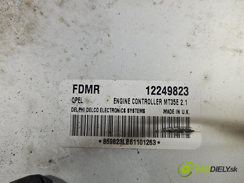 Opel Meriva A 2002-2010 1.6 16V 105 hp manual 77 kW 1598 cm3 5- řídící jednotka motoru 12249823