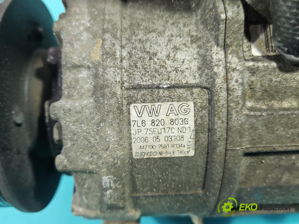 Audi Q7 2005-2015 3.6 V6 FSI 280KM: automatic 206 kW 3562 cm3 5- Kompresor: klimatizácie 7L6820803G (Kompresor klimatizácie)