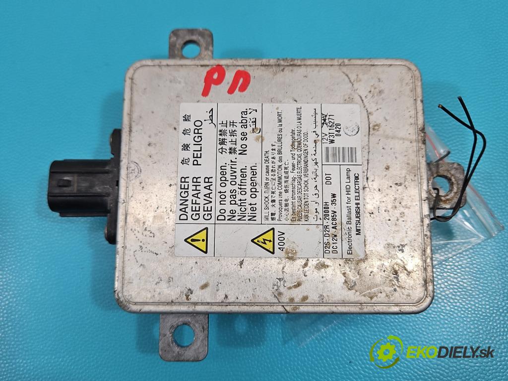 Mitsubishi Outlander II 2006-2013 2.0 DI-D 140 HP manual 103 kW 1968 cm3 5- střídač: xenon W3T16271 (Riadiaca jednotka xenónu)