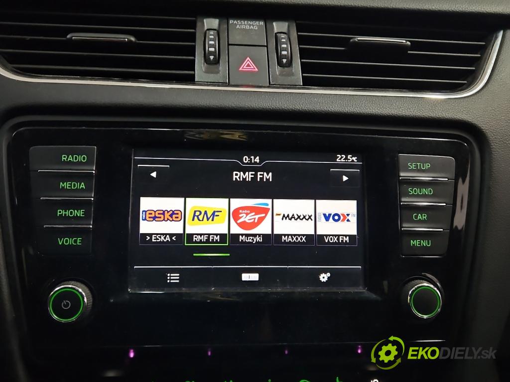 Skoda Octavia III 2013- 2.0 tdi 150 HP manual 110 kW 1968 cm3 5- Radio originál 5E0919605H