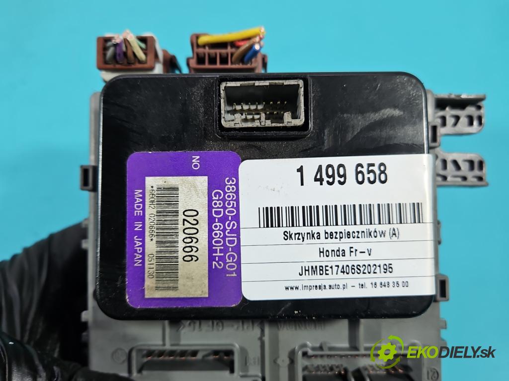 Honda Fr-v 1.7 16V 125 hp manual 92 kW 1668 cm3 5- skříňka pojistková 38650-SJD-G01 (Pojistková skříňka)