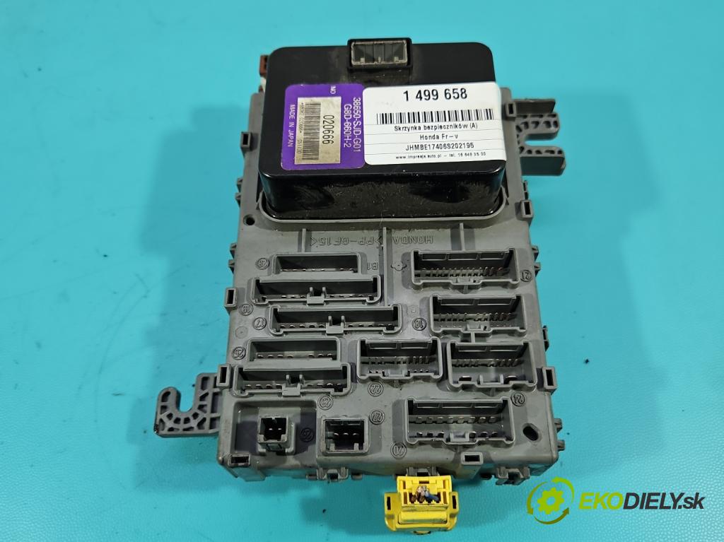 Honda Fr-v 1.7 16V 125 hp manual 92 kW 1668 cm3 5- skříňka pojistková 38650-SJD-G01 (Pojistková skříňka)
