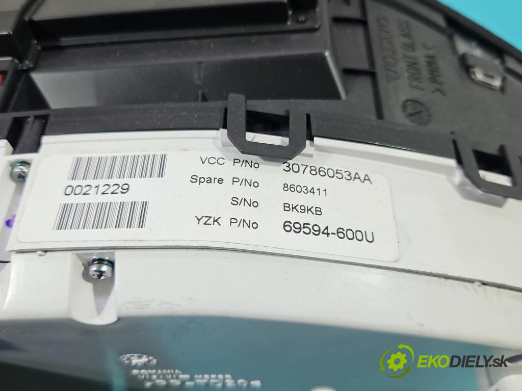 Volvo S80 II 2006-2016 2.4 D5 185 HP automatic 136 kW 2400 cm3 4- prístrojovka/ budíky 30786053AA (Prístrojová doska)