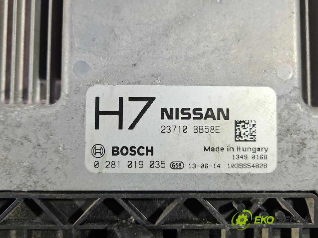Nissan Qashqai I J10 2006-2013 1.6 dci 131 hp manual 96 kW 1598 cm3 5- řídící jednotka motoru 0281019035