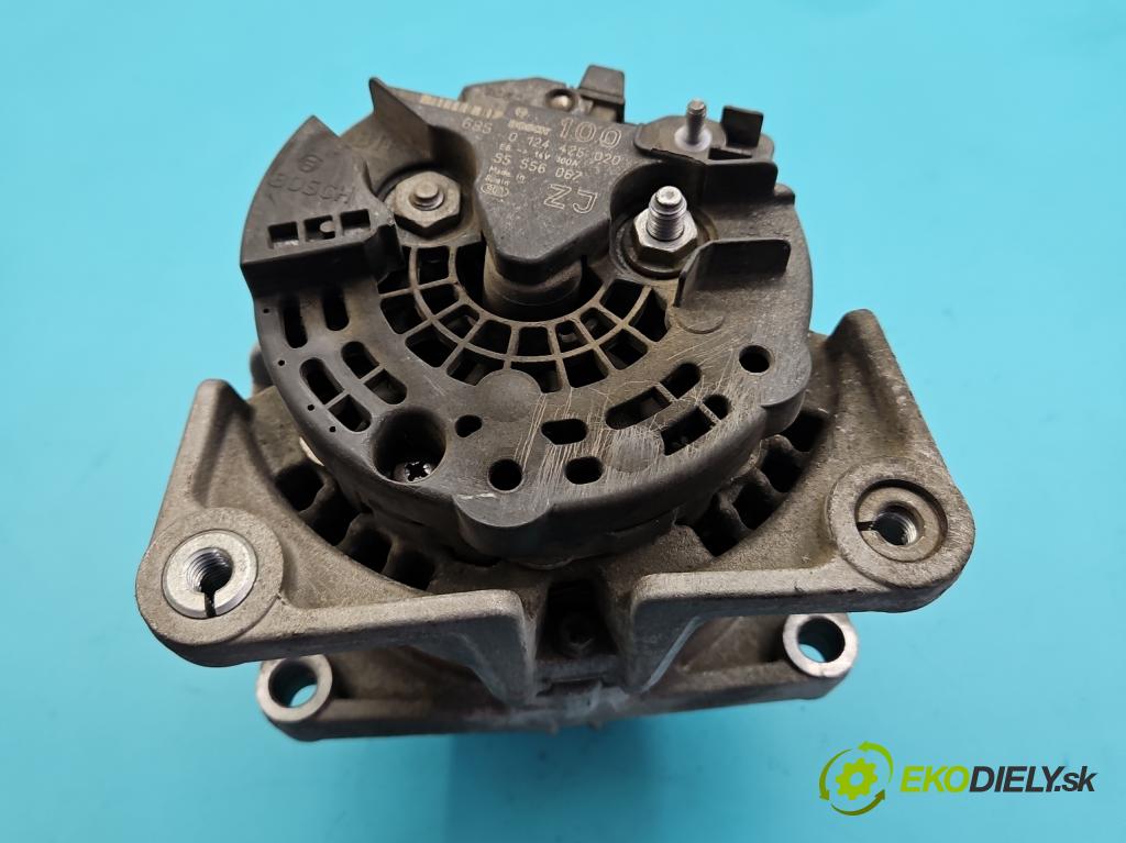 Opel Meriva A 2002-2010 1.6 16V 105 HP manual 77 kW 1598 cm3 5- Alternator 0124425020 (Alternátor)