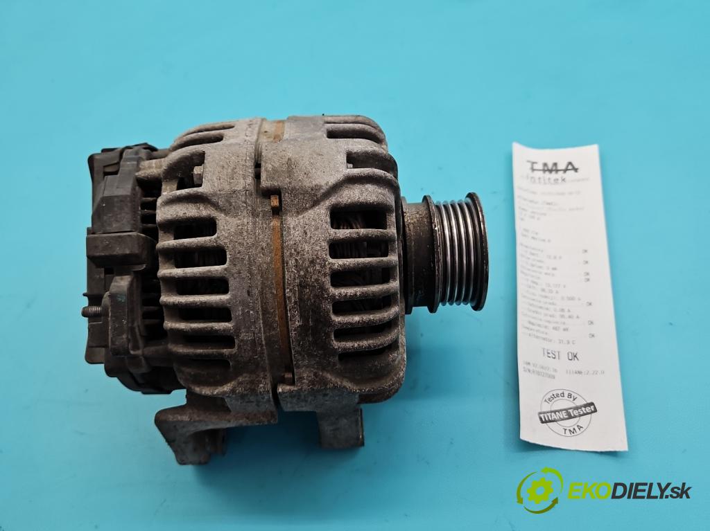 Opel Meriva A 2002-2010 1.6 16V 105 HP manual 77 kW 1598 cm3 5- Alternator 0124425020 (Alternátor)
