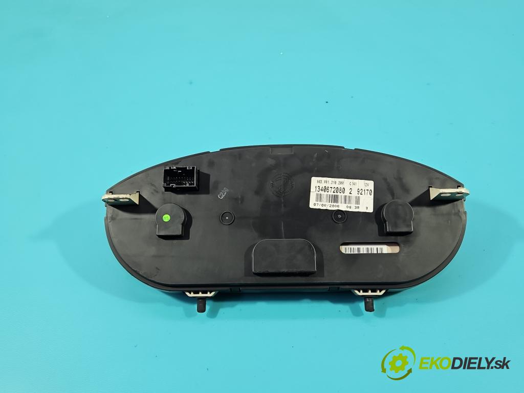 Fiat Ducato III 2006-2014 2.2 jtd 101 HP manual 74 kW 2198 cm3 5- prístrojovka/ budíky 1340672080 (Prístrojová doska)