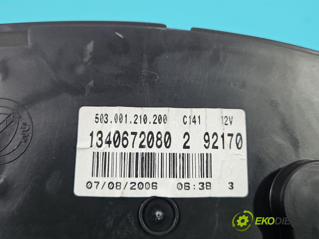 Fiat Ducato III 2006-2014 2.2 jtd 101 HP manual 74 kW 2198 cm3 5- prístrojovka/ budíky 1340672080 (Prístrojová doska)