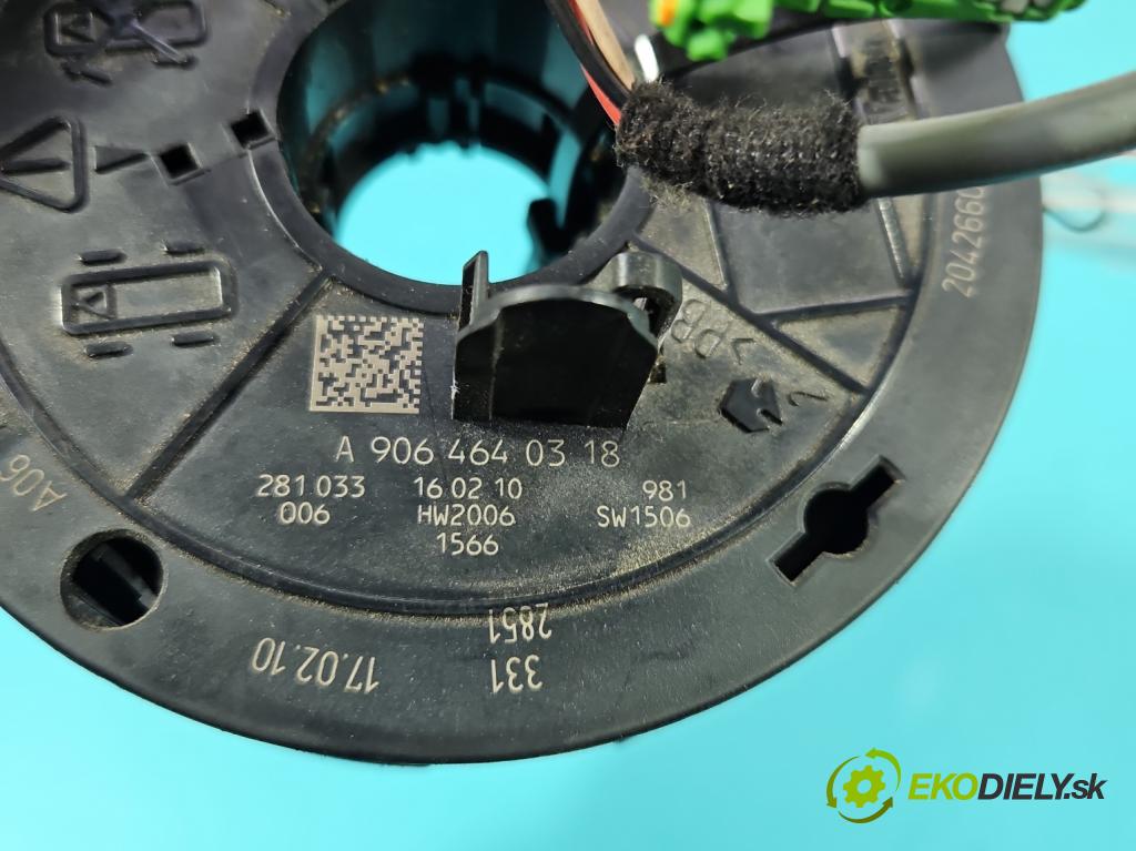 Vw Crafter 2006-2016 2.5 tdi 136 HP manual 100 kW 2461 cm3 5- Páska: airbag A9064640318 (Airbag)