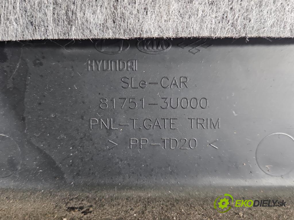 Kia Sportage III 2010-2015 2.0 crdi 136hp manual 100 kW 1995 cm3 5- Tapacír: kufrových dveří 81751-3U000
