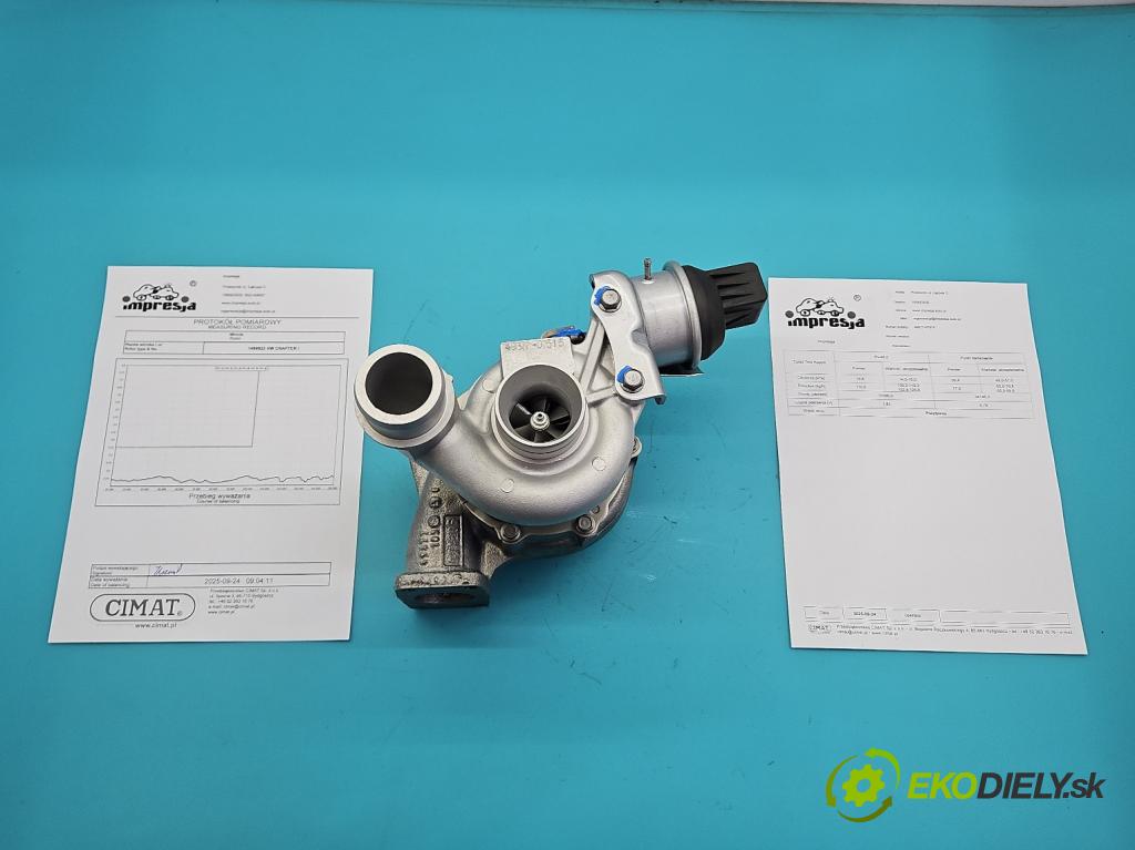 Vw Crafter 2006-2016 2.5 tdi 136hp manual 100 kW 2461 cm3 5- Turbodmychadlo repasováno 49377-07515
