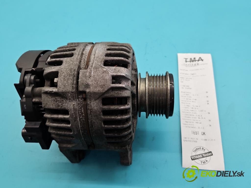 Vw Crafter 2006-2016 2.5 tdi 136 HP manual 100 kW 2461 cm3 5- Alternator 06F903023D (Alternátor)