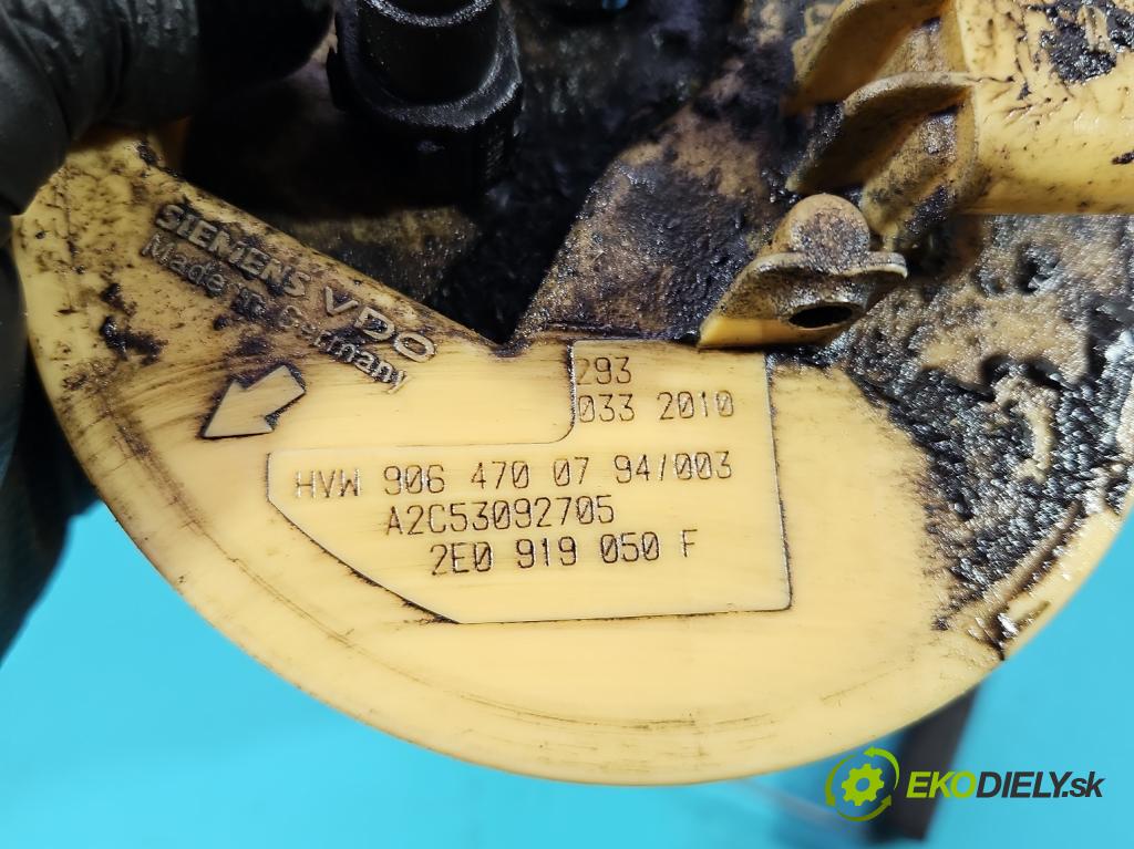 Vw Crafter 2006-2016 2.5 tdi 136hp manual 100 kW 2461 cm3 5- čerpadlo paliva 2E0919050F