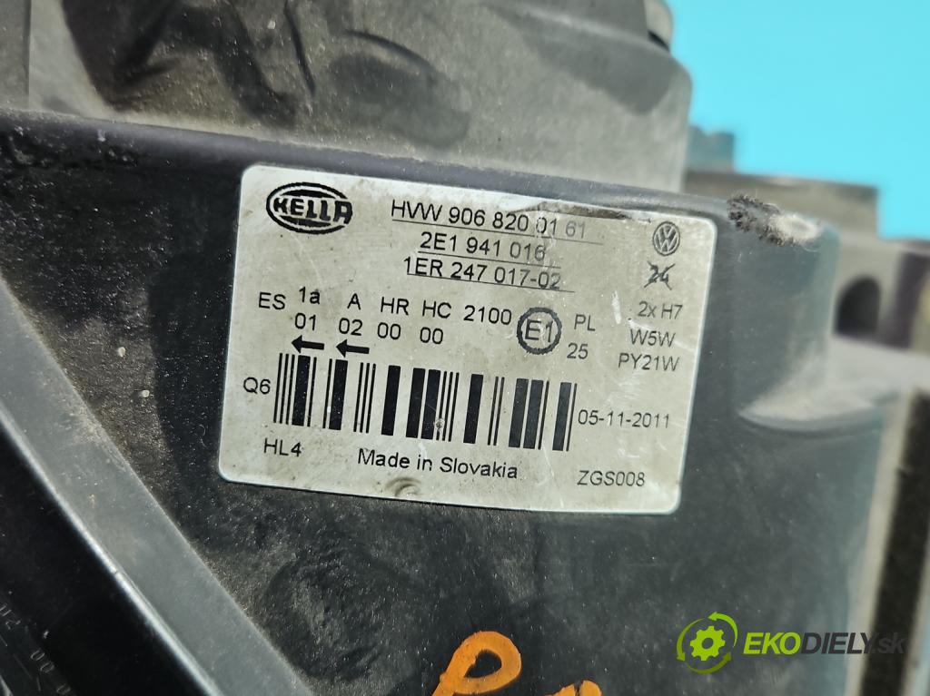 Vw Crafter 2006-2016 2.5 tdi 136 HP manual 100 kW 2461 cm3 5- Reflektor: pravý 1ER247017 (Svetlo predné pravé)