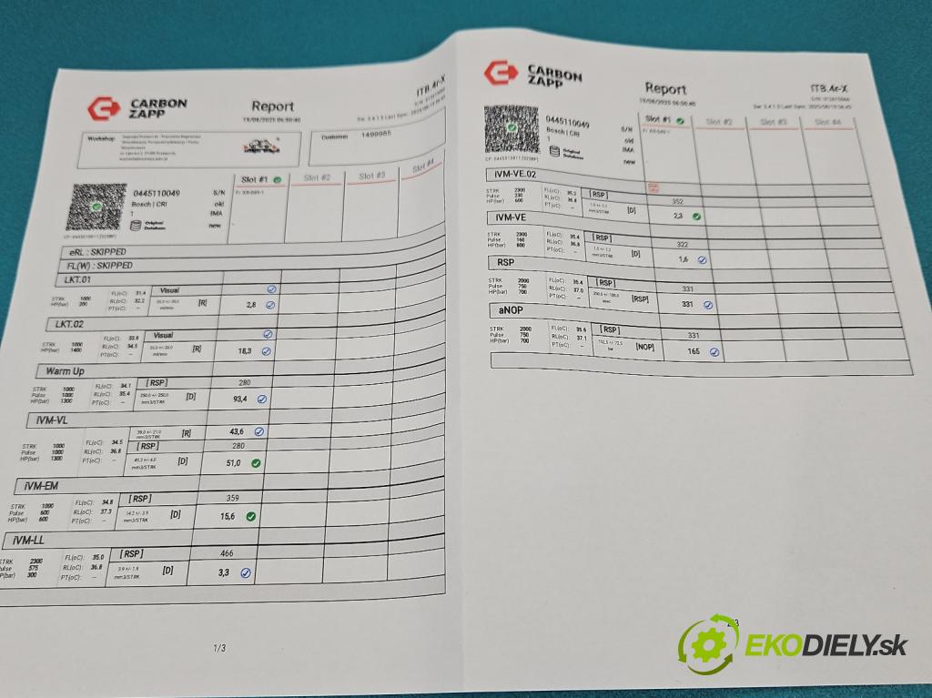 Opel Omega B 1994-2003 2.5 dti 150 HP manual 110 kW 2497 cm3 5- vstrek 0445110049 (Vstrekovač paliva)