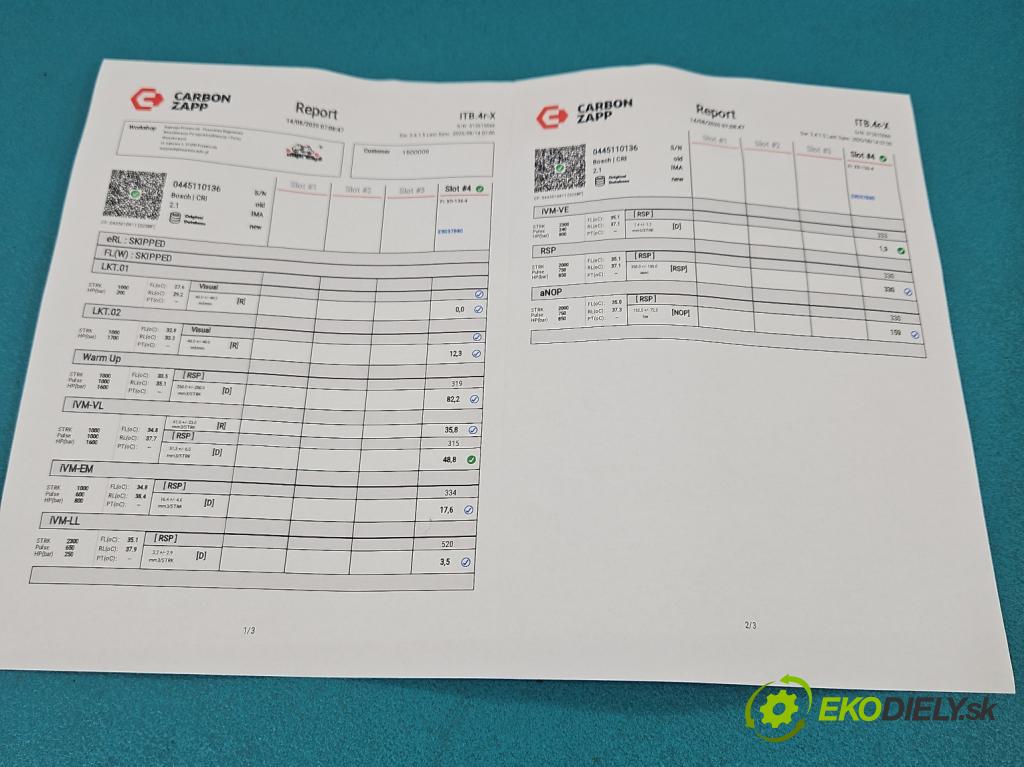 Ford Focus Mk2 2004-2011 1.6 tdci 90 HP manual 66 kW 1560 cm3 5- vstrek 0445110136 (Vstrekovač paliva)