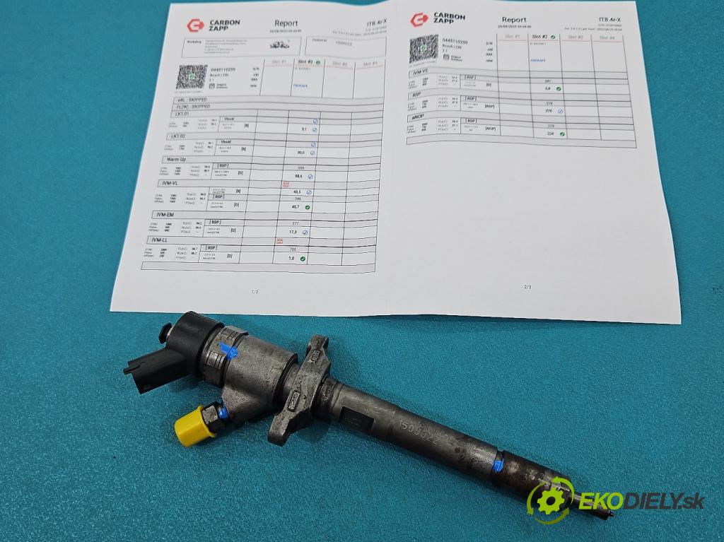 Volvo V50 1.6 D 109 HP manual 80 kW 1560 cm3 5- vstrek 0445110259 (Vstrekovač paliva)