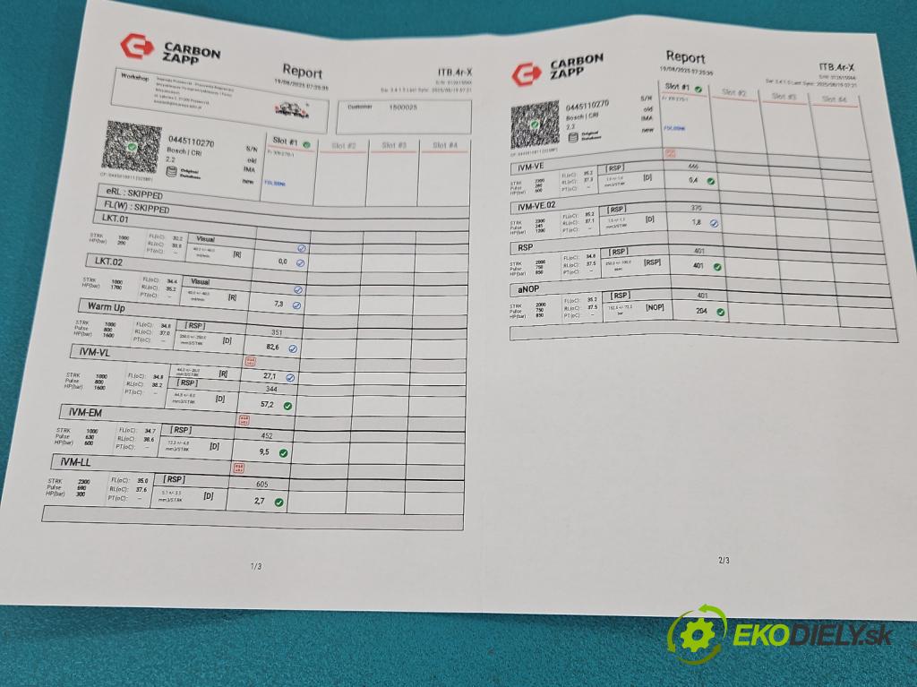 Chevrolet Epica 2.0 VCDi: 150 HP manual 110 kW 1991 cm3 4- vstrek 0445110270 (Vstrekovač paliva)