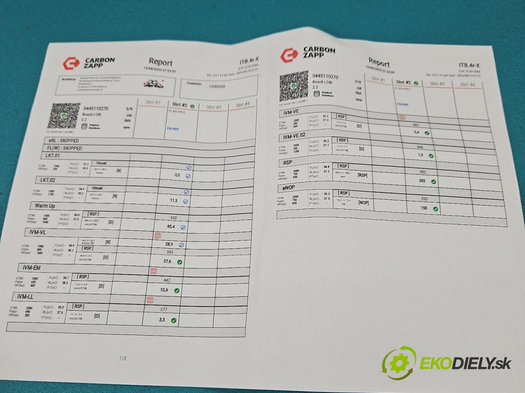 Chevrolet Epica 2.0 VCDi: 150 HP manual 110 kW 1991 cm3 4- vstrek 0445110270 (Vstrekovač paliva)