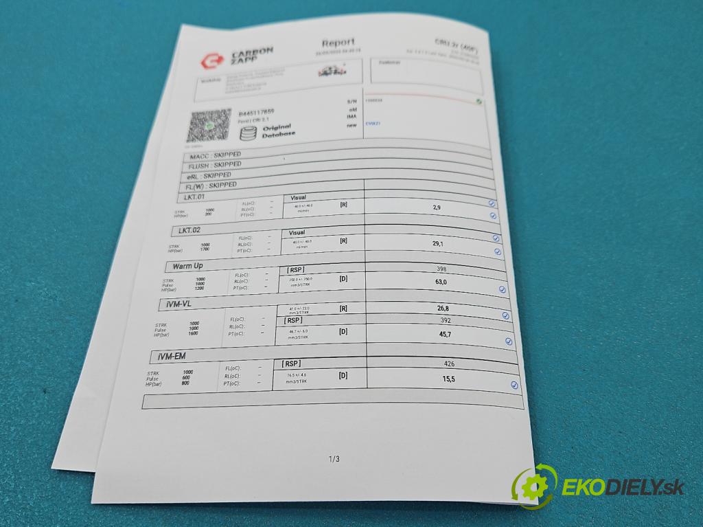 Ford Fiesta Mk6 2002-2008 1.6 tdci 90 HP manual 66 kW 1560 cm3 3- vstrek B445117859 (Vstrekovač paliva)