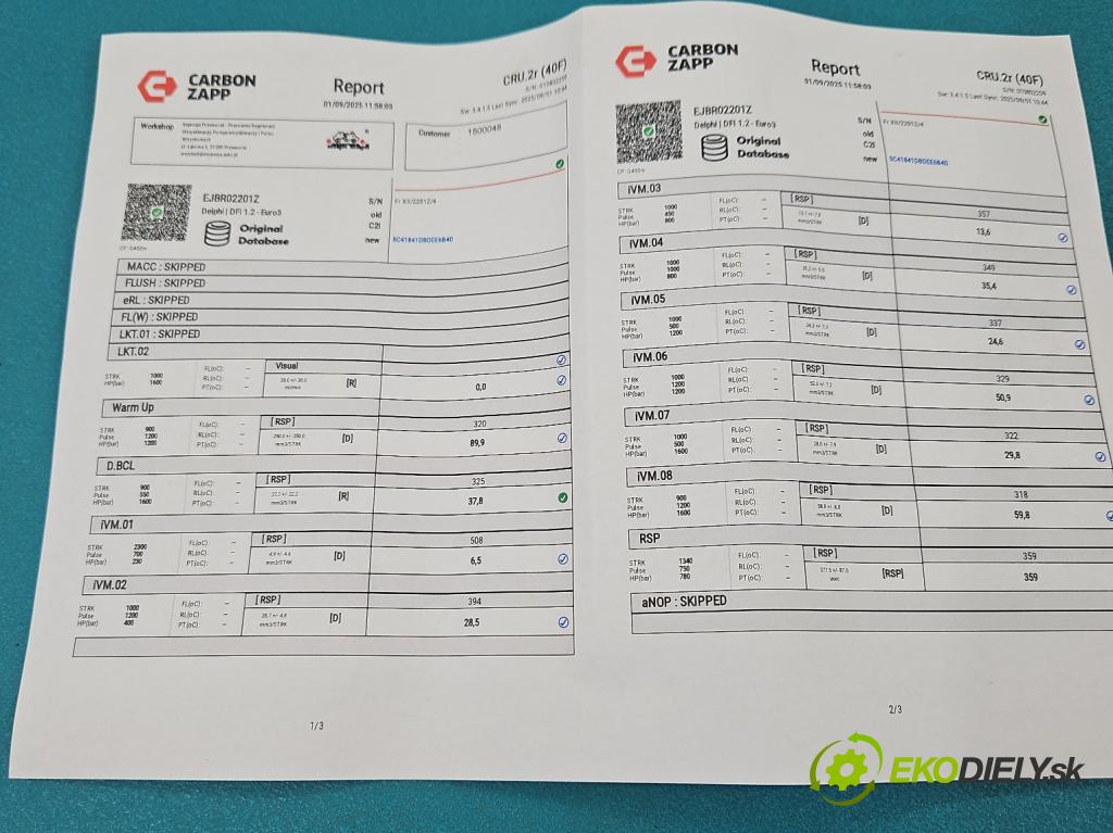 Ford Focus Mk1 1998-2004 1.8 tdci 101 HP manual 74 kW 1753 cm3 5- vstrek EJBR02201Z (Vstrekovač paliva)