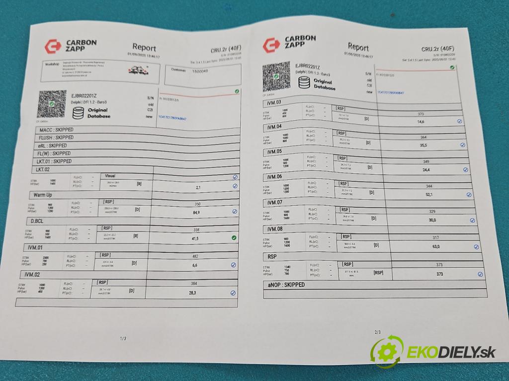 Ford Focus Mk1 1998-2004 1.8 tdci 101 HP manual 74 kW 1753 cm3 5- vstrek EJBR02201Z (Vstrekovač paliva)