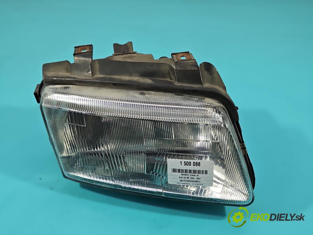 Audi A4 B5 1994-2001 1.9 tdi 110 HP manual 81 kW 1896 cm3 4- Reflektor: pravý  (Svetlo predné pravé)