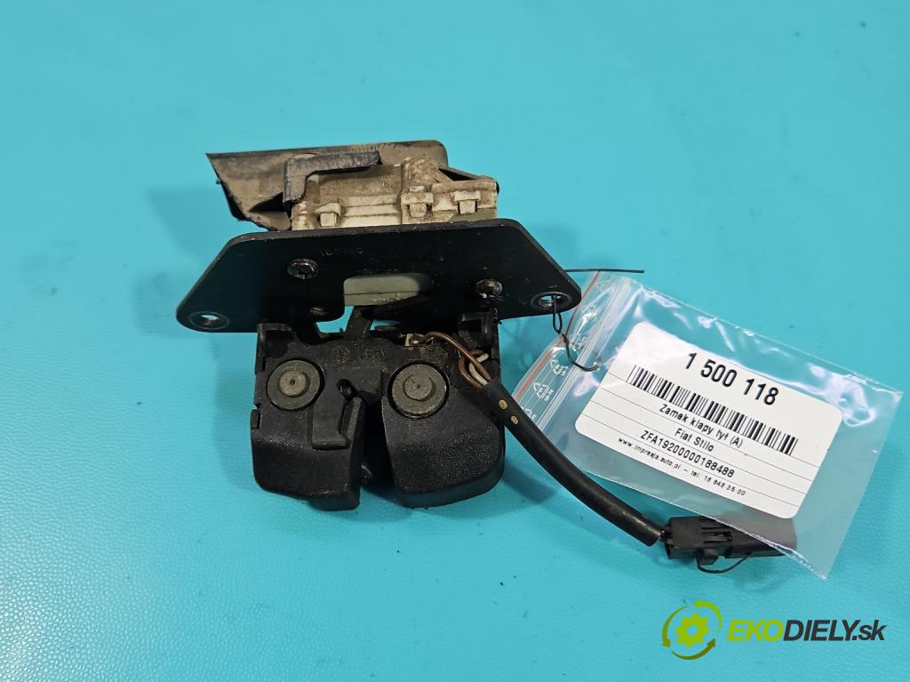 Fiat Stilo 1.6 16V 103 HP manual 76 kW 1596 cm3 5- zámok kufrové dvere zadné