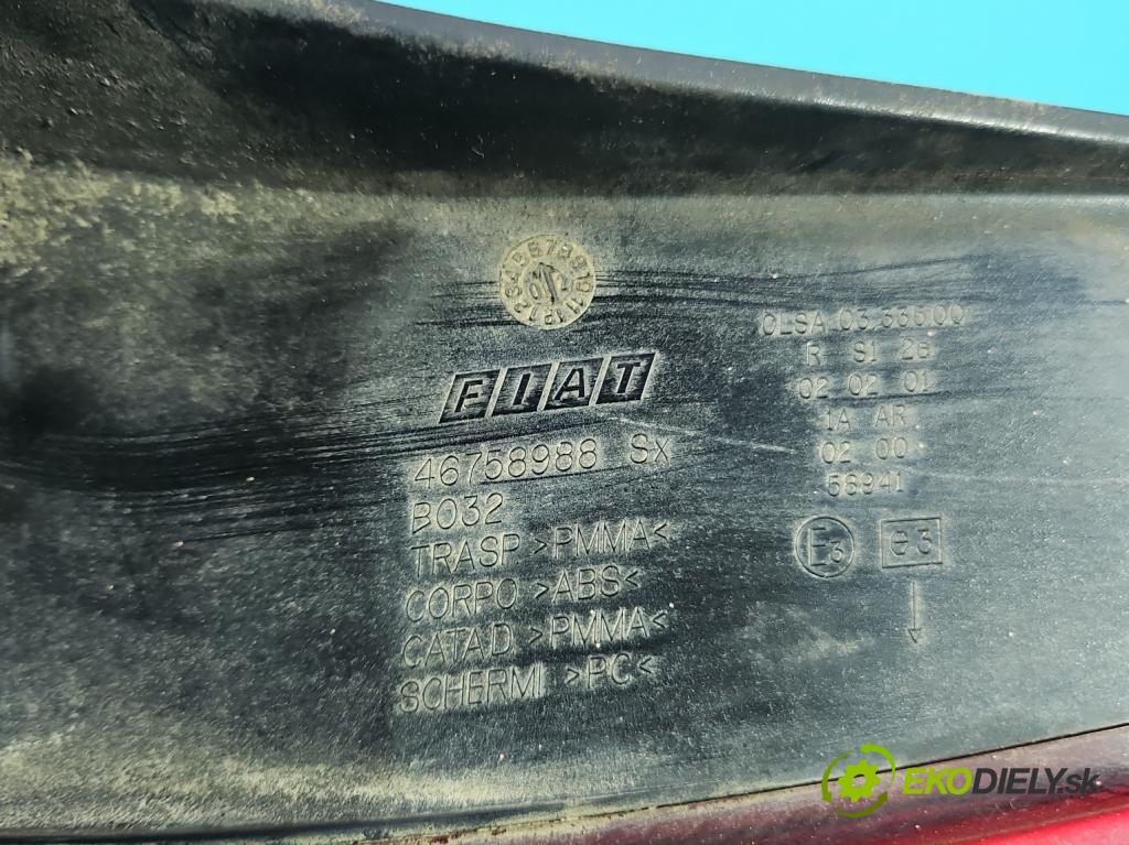 Fiat Stilo 1.6 16V 103 hp manual 76 kW 1596 cm3 5- světlo zadní levé 46758988 (Klika dveří ostatní)