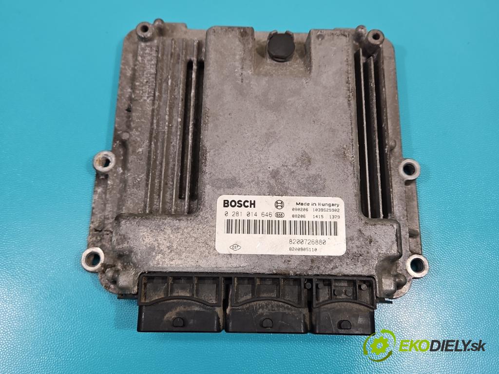 Renault Laguna III 2007-2015 2.0 dci 131 hp manual 96 kW 1995 cm3 5- řídící jednotka motoru 0281014646