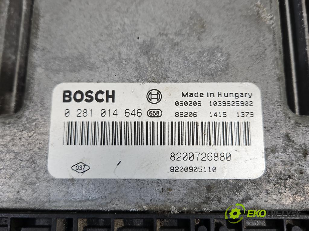 Renault Laguna III 2007-2015 2.0 dci 131 hp manual 96 kW 1995 cm3 5- řídící jednotka motoru 0281014646