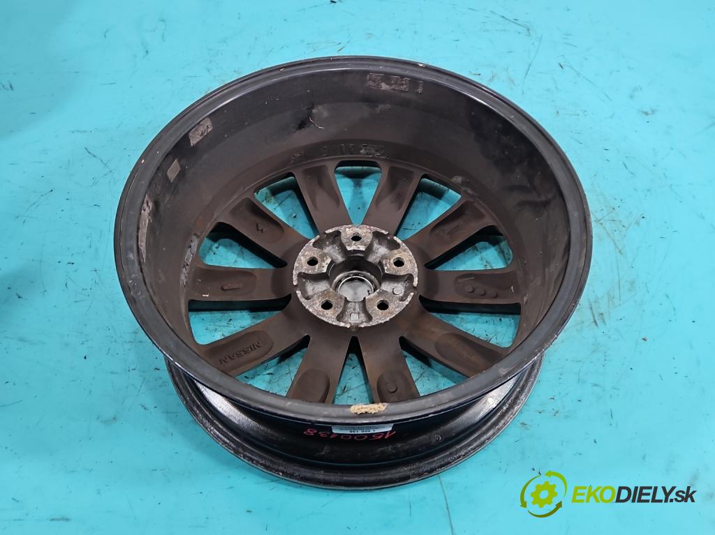 Nissan Qashqai I J10 2006-2013 1.6 dci 131 hp manual 96 kW 1598 cm3 5- Felga hliník: 18"