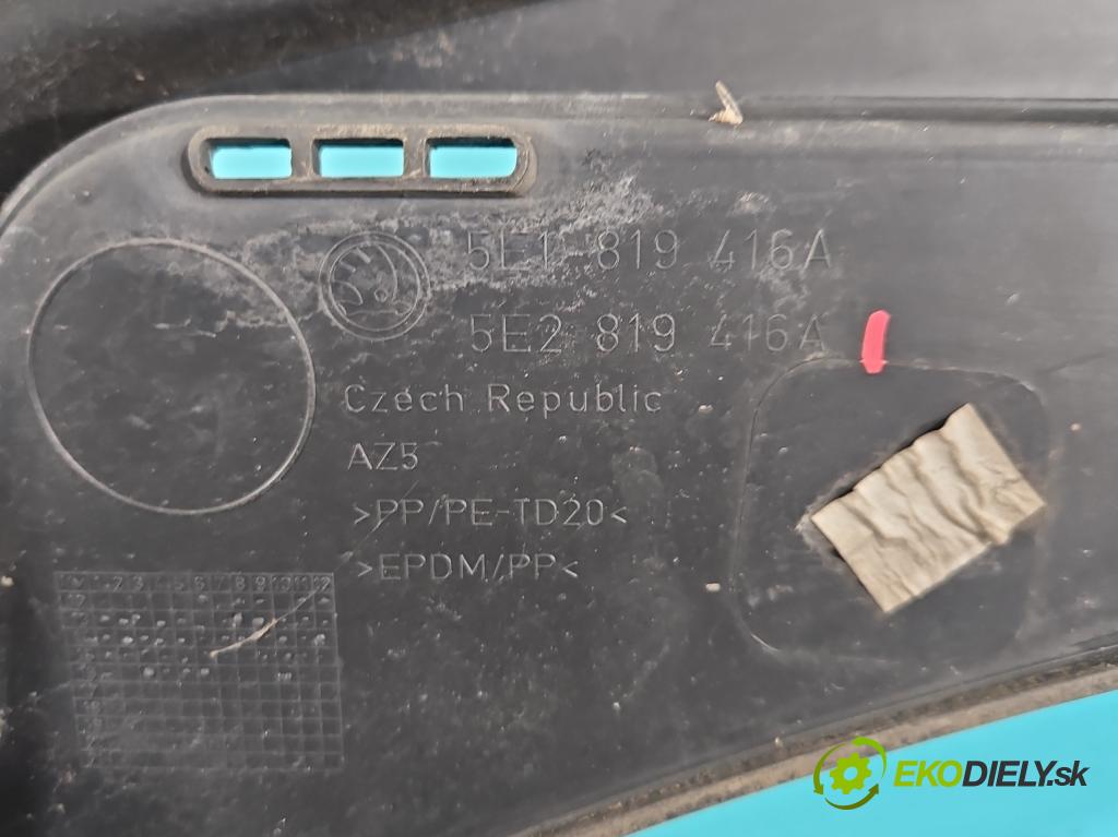 Skoda Octavia III 2013- 2.0 tdi 150 HP manual 110 kW 1968 cm3 5- torpédo 5E1819416A (Torpédo (plast pod čelným sklom))