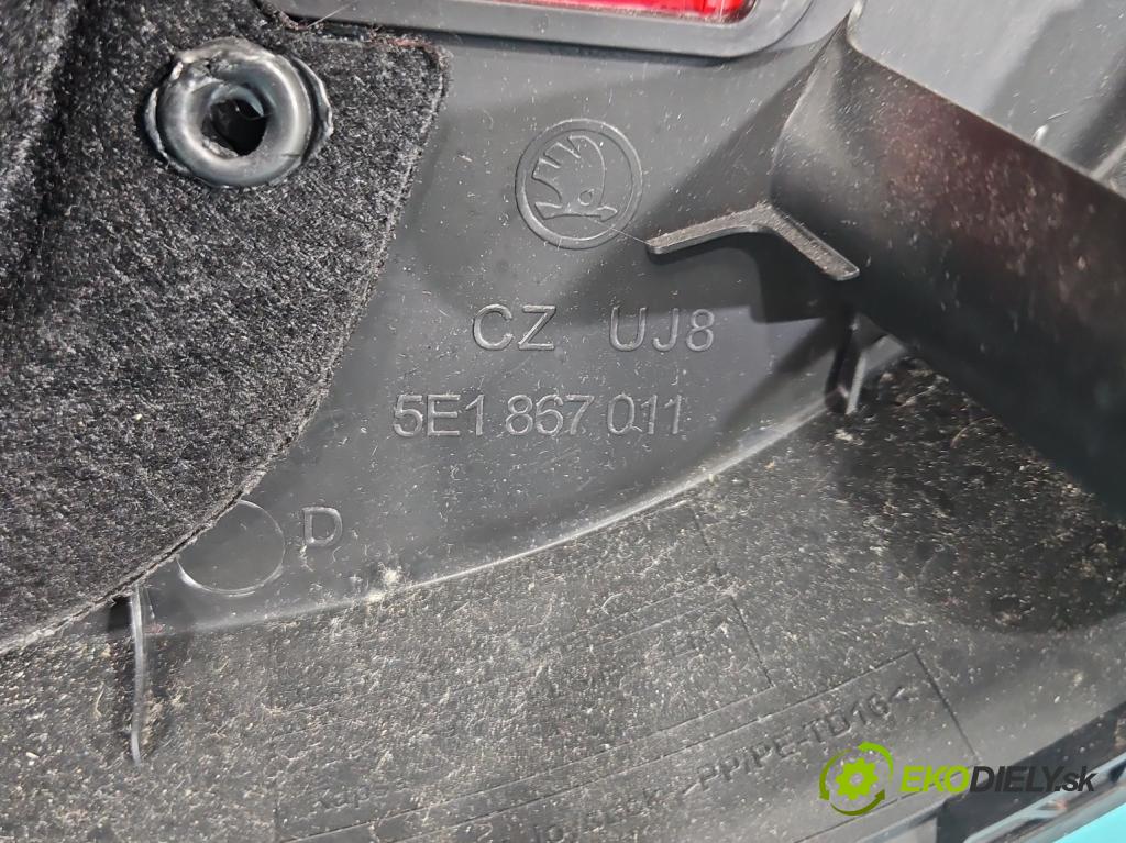 Skoda Octavia III 2013- 2.0 tdi 150 hp manual 110 kW 1968 cm3 5- Tapacír: dveře přední levé 5E1867011