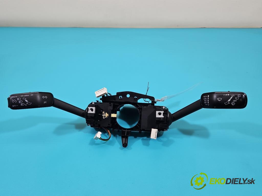 Skoda Octavia III 2013- 2.0 tdi 150 HP manual 110 kW 1968 cm3 5- prepínač komplex: 5Q0953507GD (Prepínacie páčky pod volantom)