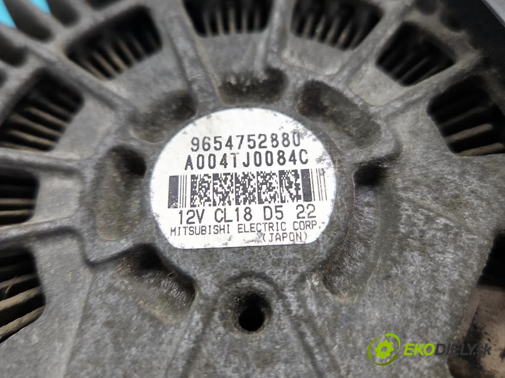 Peugeot 407 2.0 hdi 136 HP manual 100 kW 1997 cm3 5- Alternator 9654752880 (Alternátor)