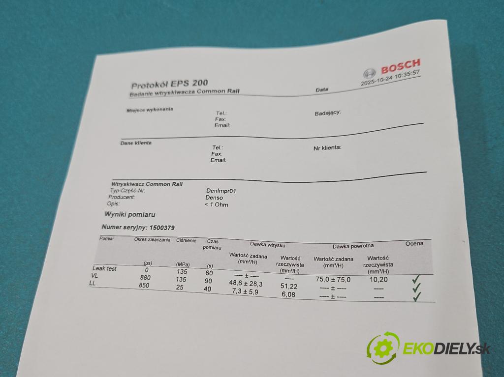 Fiat Ducato III 2006-2014 2.2 jtd 101 HP manual 74 kW 2198 cm3 5- vstrek 6C1Q-9K546-AC (Vstrekovač paliva)