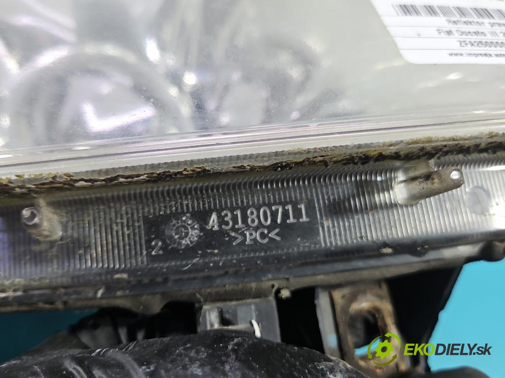 Fiat Ducato III 2006-2014 2.2 jtd 101 HP manual 74 kW 2198 cm3 5- Reflektor: pravý  (Svetlo predné pravé)