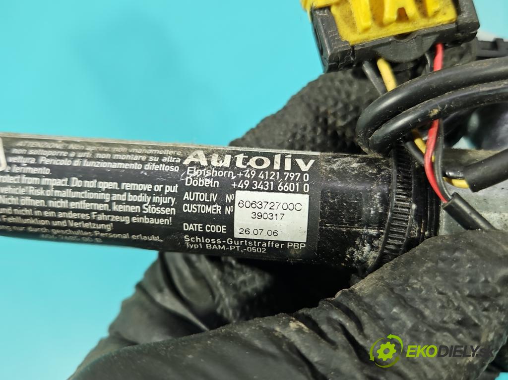 Fiat Ducato III 2006-2014 2.2 jtd 101 HP manual 74 kW 2198 cm3 5- pas bezpečnosť: predné ľavý 606406100G