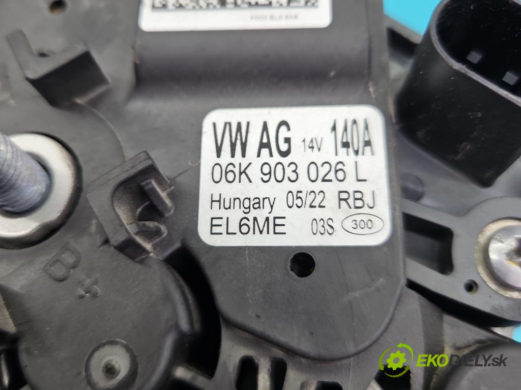 Skoda Kodiaq I 2.0 TSI 190 HP automatic 140 kW 1984 cm3 5- Alternator 06K903026L (Alternátor)