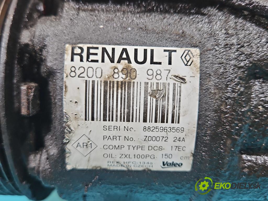 Renault Laguna III 2007-2015 2.0 dci 131 hp manual 96 kW 1995 cm3 5- Kompresor: klíma 8200890987 (Kompresor klimatizace)
